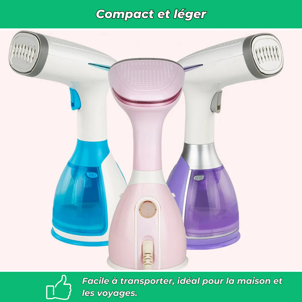Défroisseur vapeur portable vêtements 1500W chauffe rapide 280ml - Image 5