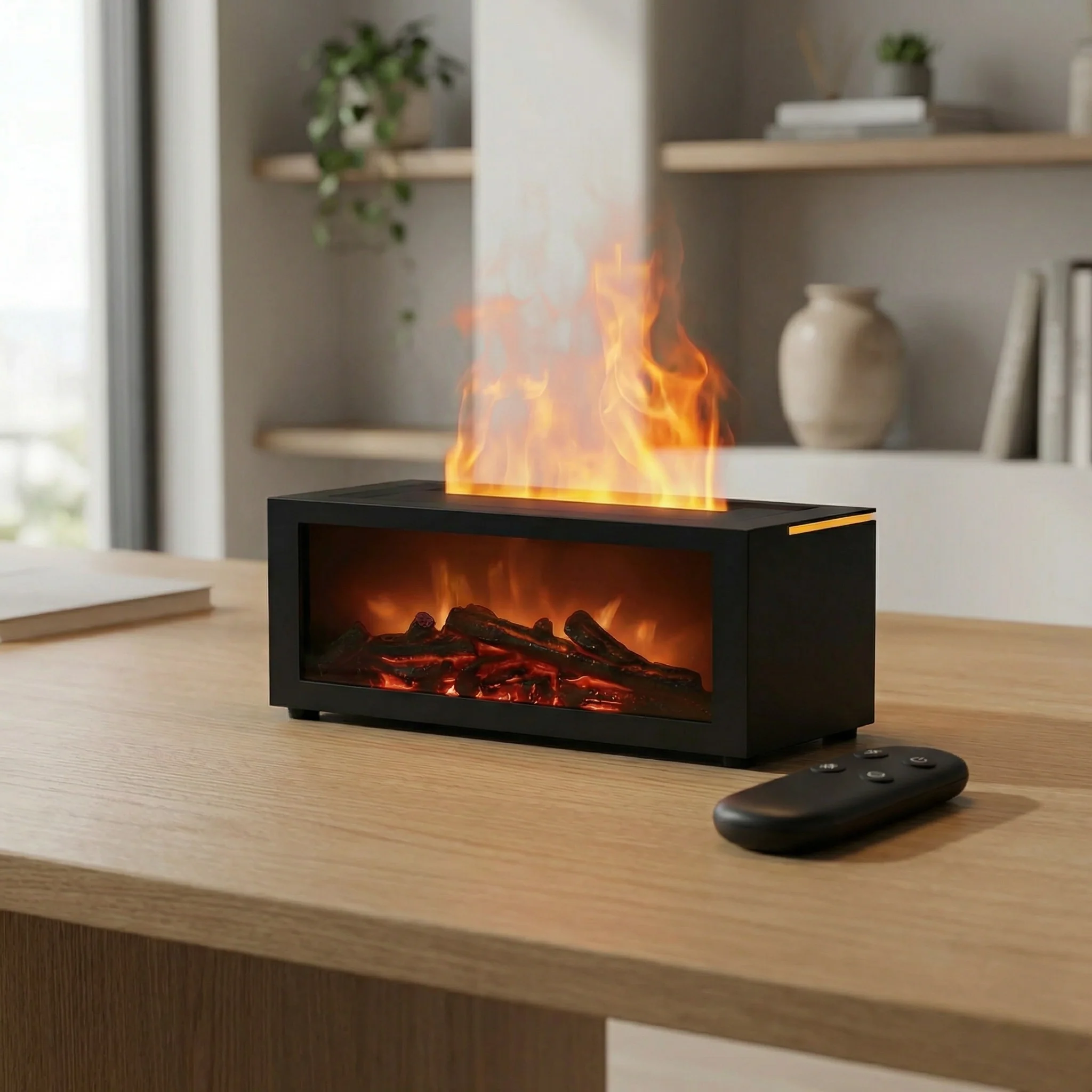 Diffuseur De Parfum Maison – Diffuseur Huiles Essentielles Flamme 3D Effet Cheminée LED avec Humidificateur - Image 5