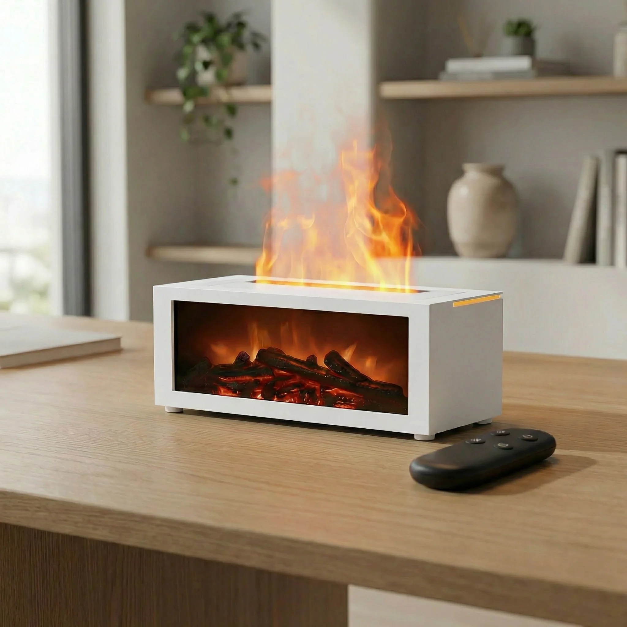 Diffuseur De Parfum Maison – Diffuseur Huiles Essentielles Flamme 3D Effet Cheminée LED avec Humidificateur - Image 6