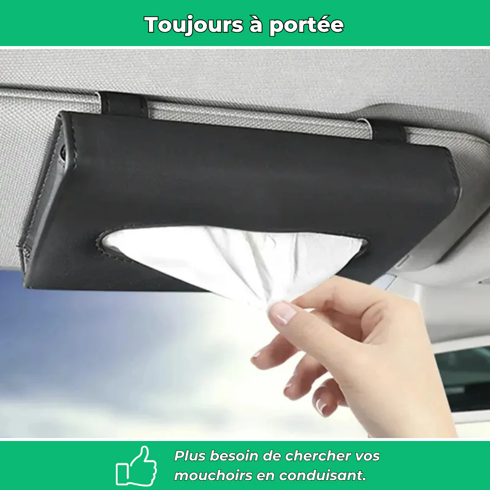 Distributeur de mouchoirs pour pare-soleil de voiture - Image 3