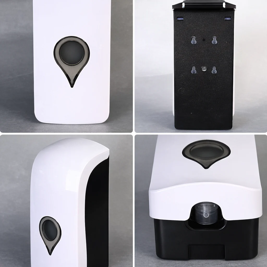 Distributeur de savon mural manuel 300ml rechargeable sans perçage - Image 3