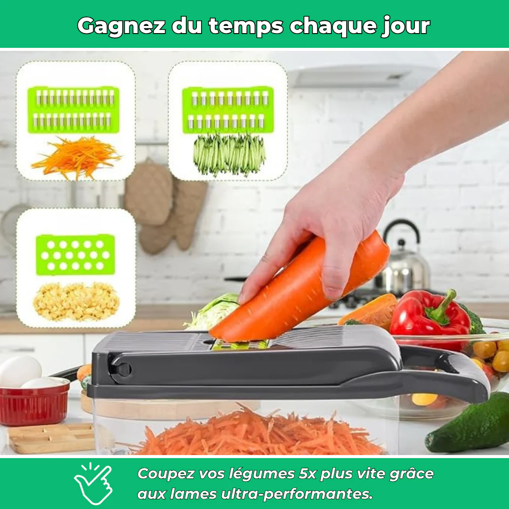 EasyCoup’ – Trancheur de légumes complet 16 en 1 - Image 3