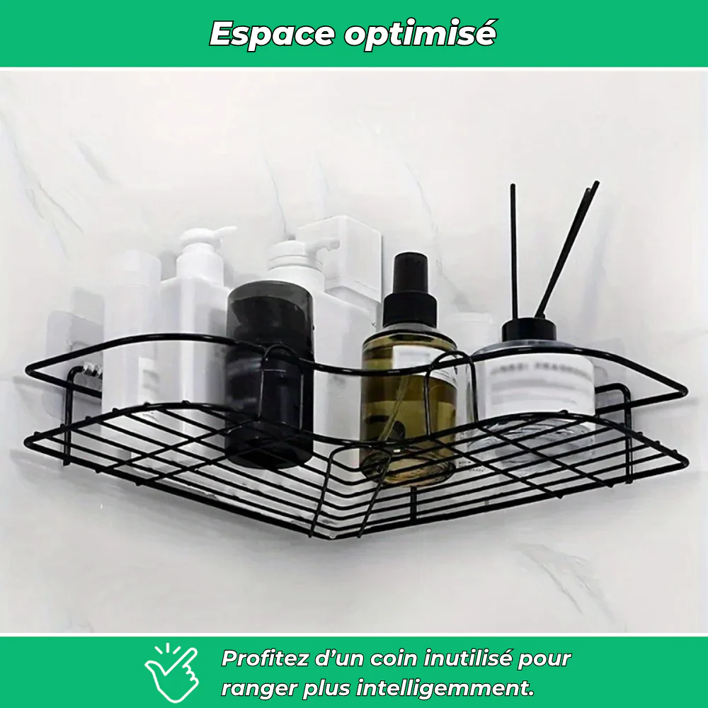 Étagère d’angle murale pour salle de bain - Image 3