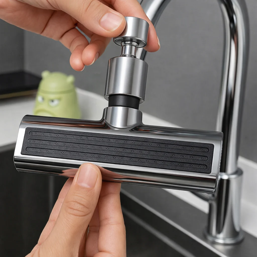 Extension Robinet 360° 4-en-1 Cuisine | Douchette Rotative Haute Pression Multifonction - Image 2