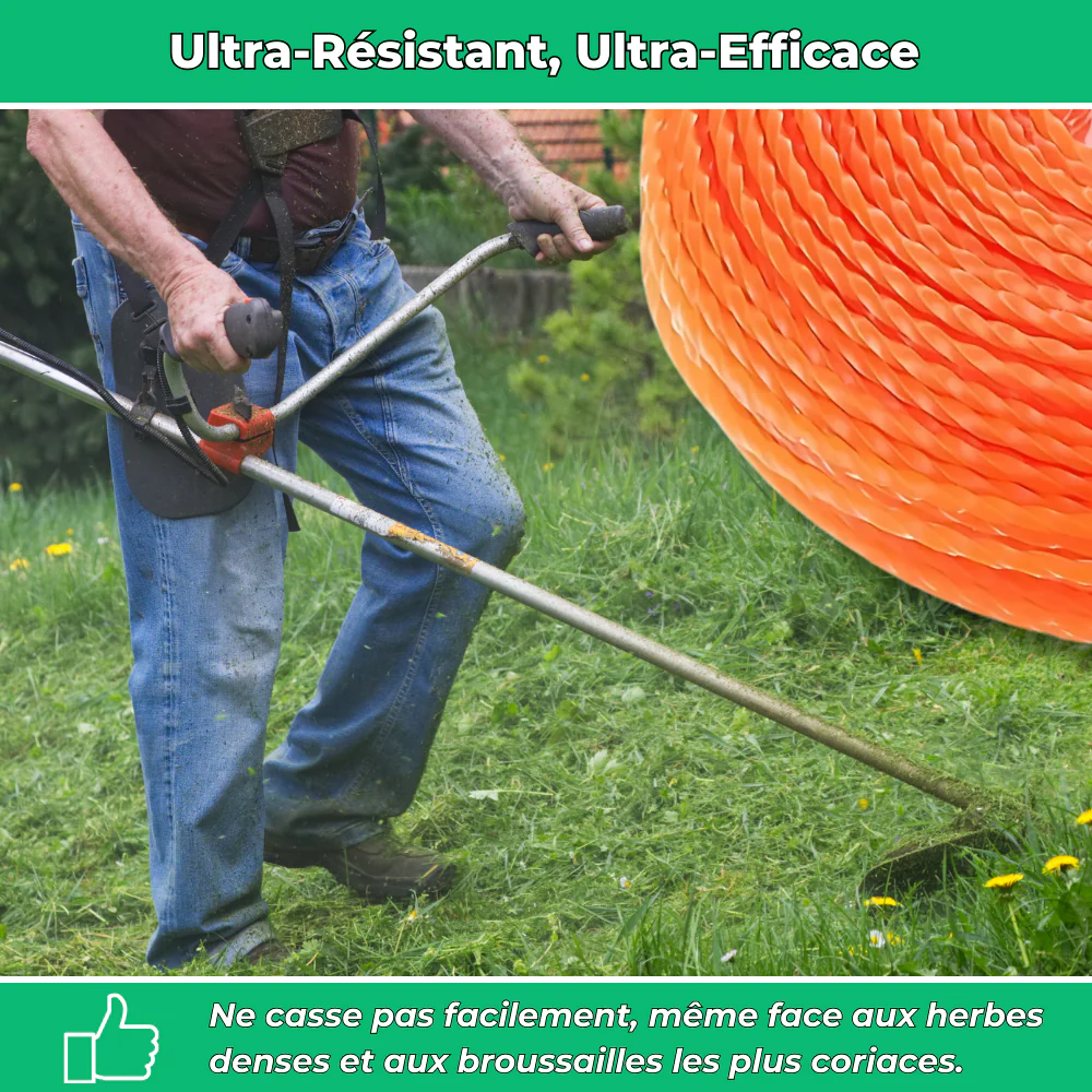 Fil de Débroussailleuse en Nylon Torsadé – Haute Durabilité pour Entretien de Jardin - Image 3