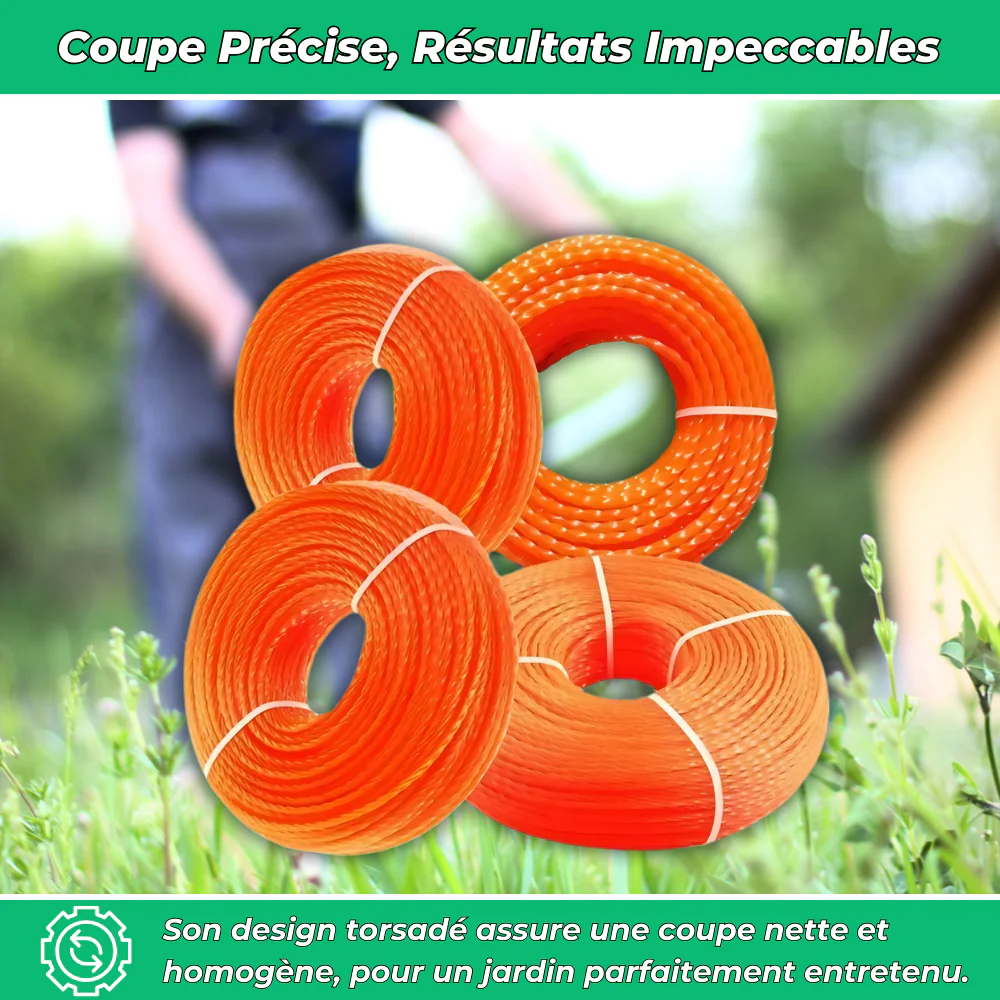 Fil de Débroussailleuse en Nylon Torsadé – Haute Durabilité pour Entretien de Jardin - Image 4