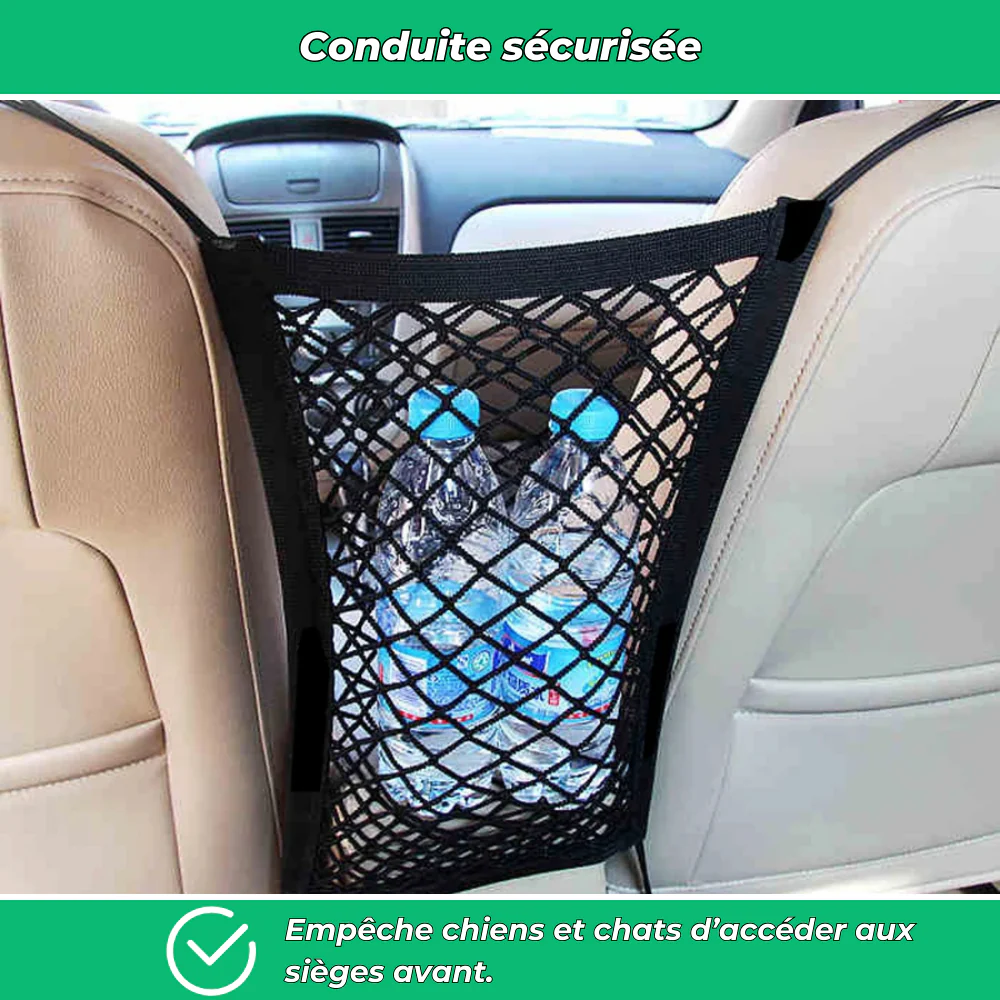 Filet de sécurité auto pour chien et chat – Barrière universelle de voiture - Image 3