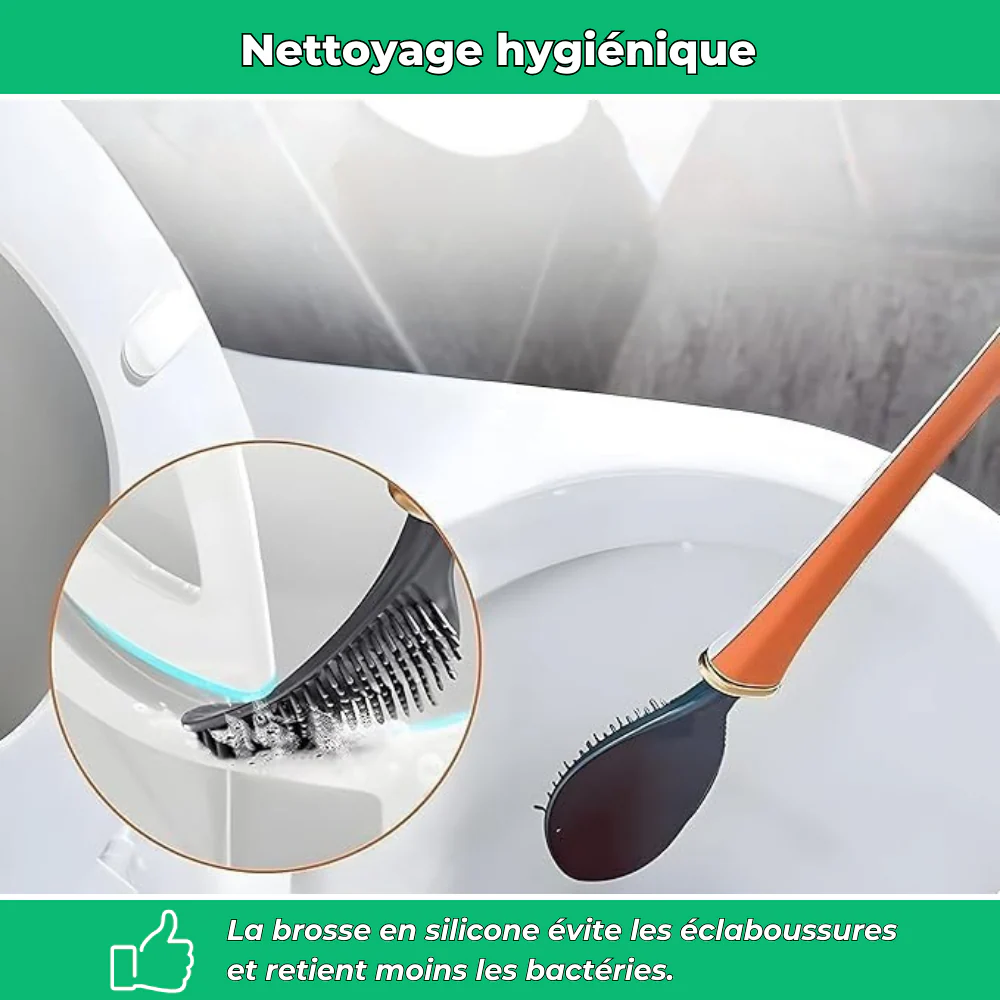 Brush™ | Brosse WC en silicone | Souple et hygiénique - Image 3