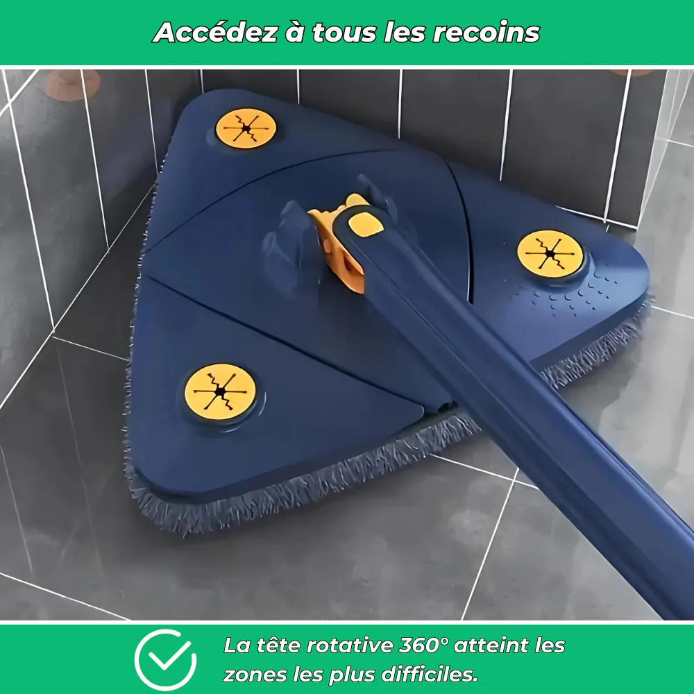 Clean'Mop | Vadrouille rotative 360° avec essorage mains libres - Image 4
