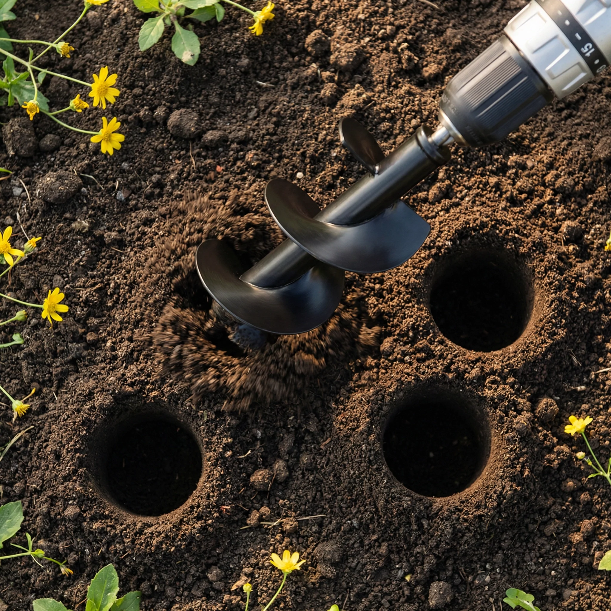 Foret de Terre pour Perceuse – Plantation Rapide et Facile pour Jardinage Efficace - Image 3