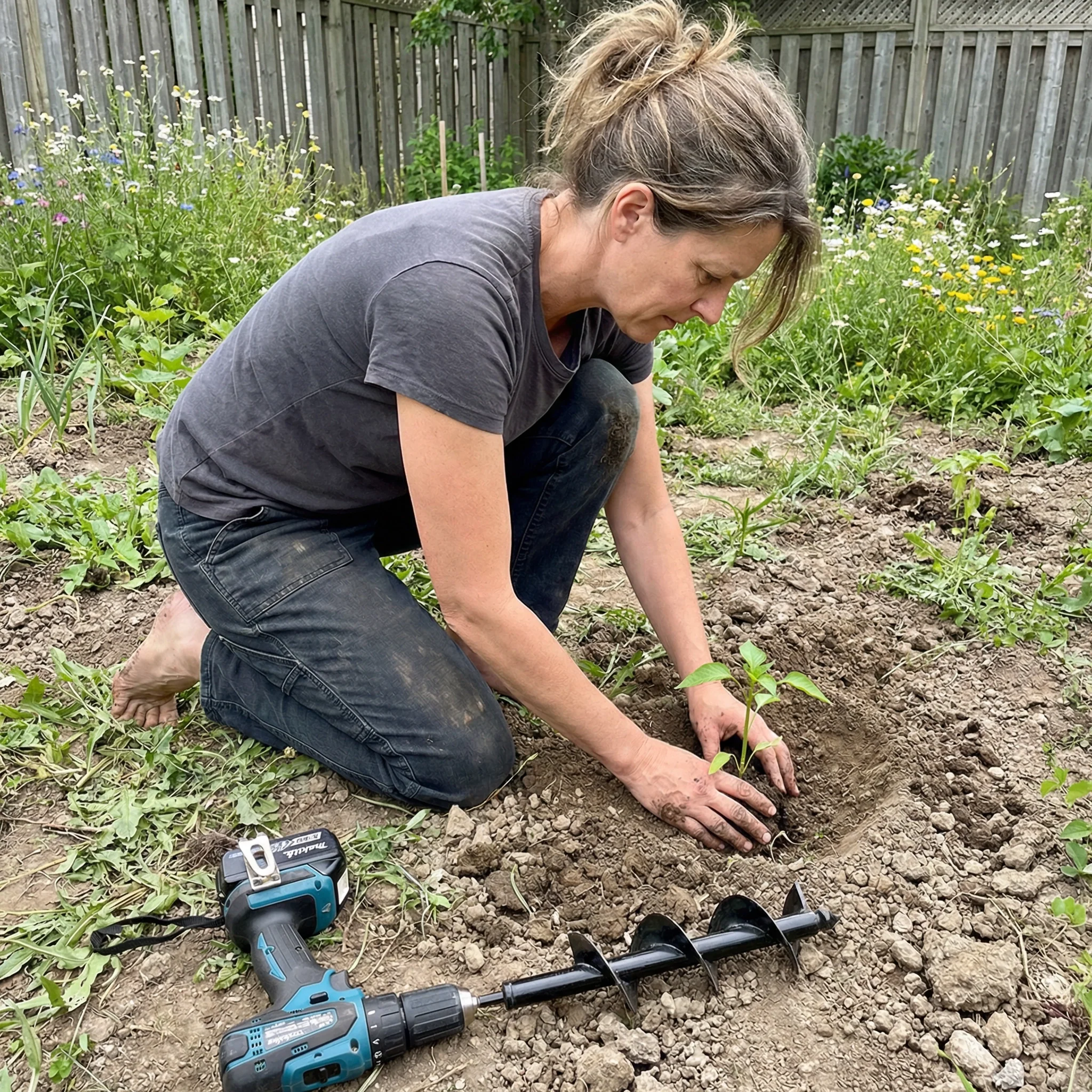 Foret de Terre pour Perceuse – Plantation Rapide et Facile pour Jardinage Efficace - Image 4