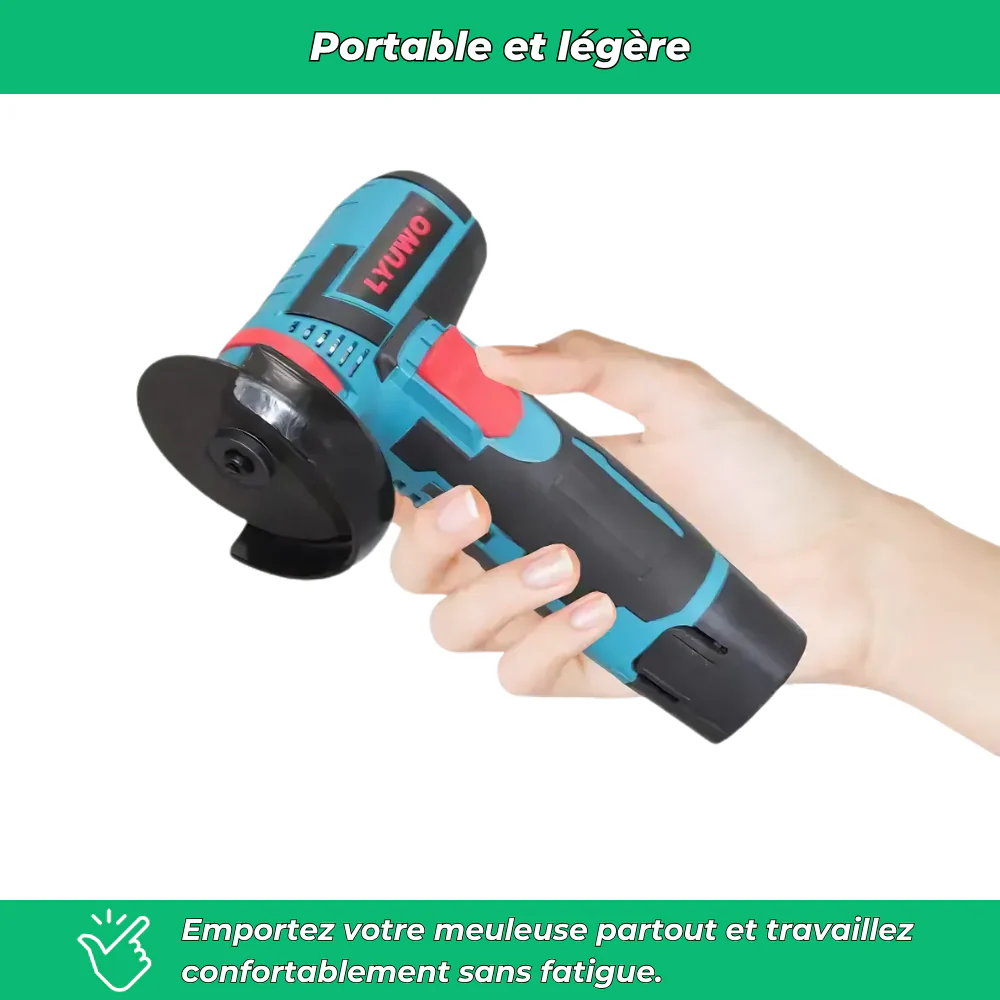 Meuleuse portable rechargeable 12V – Mini outil multifonction Polissage Meulage - Image 3