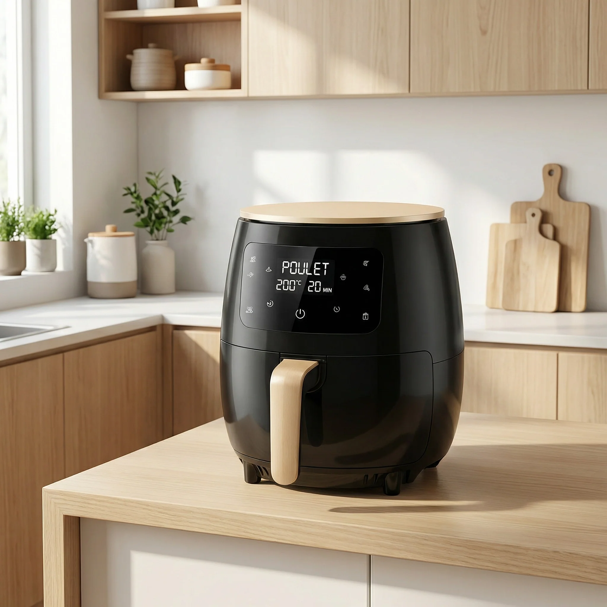 Friteuse Sans Huile 5.5L Tactile | Air Fryer Numérique Puissant Friteuse Électrique - Image 2