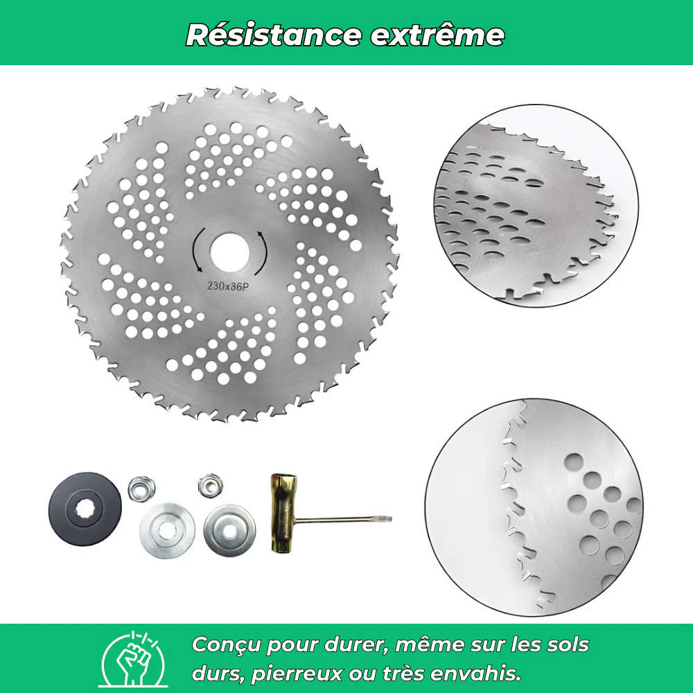 G90 PRO – Disque de débroussailleuse multifonctions indestructible - Image 6