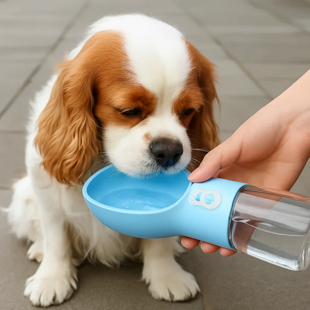 Gourde de voyage avec bol intégré pour chien – Hydratation pratique en extérieur - Image 6