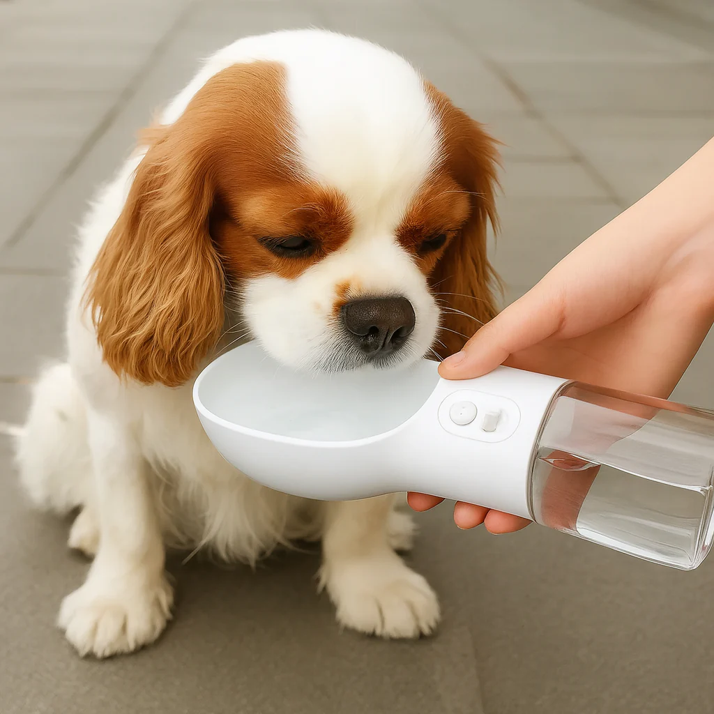 Gourde de voyage avec bol intégré pour chien – Hydratation pratique en extérieur - Image 9