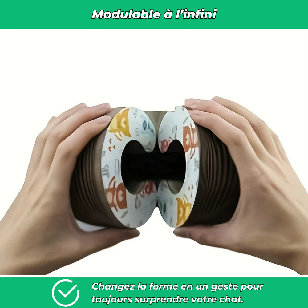 Griffoir en carton modulable pour chats – Jouet d’intérieur et anti-stress - Image 4