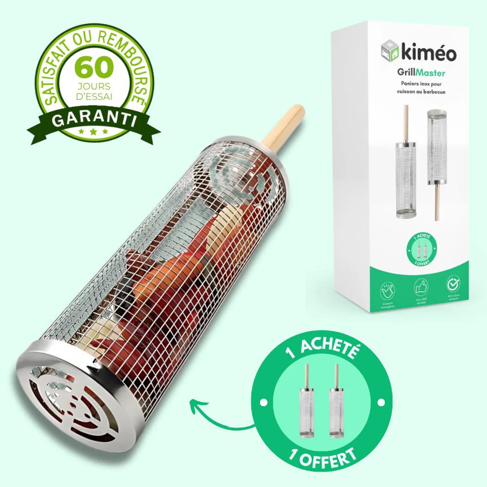 GrillMaster | Paniers inox pour cuisson au barbecue | 1+1 Offert - Image 2