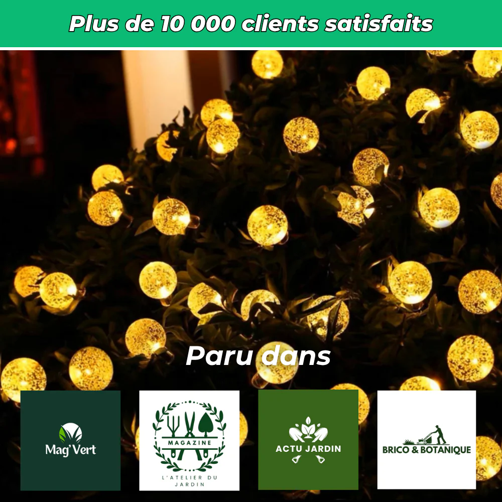 Guirlande Solaire Cristal – Éclairez vos soirées en extérieur - Image 6