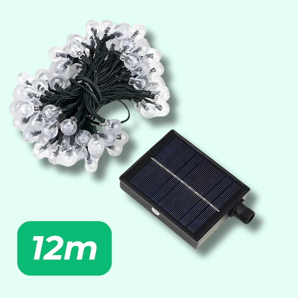 Guirlande Solaire Cristal – Éclairez vos soirées en extérieur - Image 9