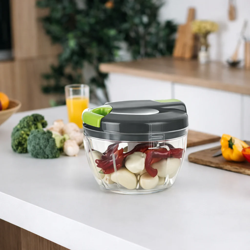 Hachoir à Viande Manuel 550ML Multifonction 3 Lames Inox - Image 4