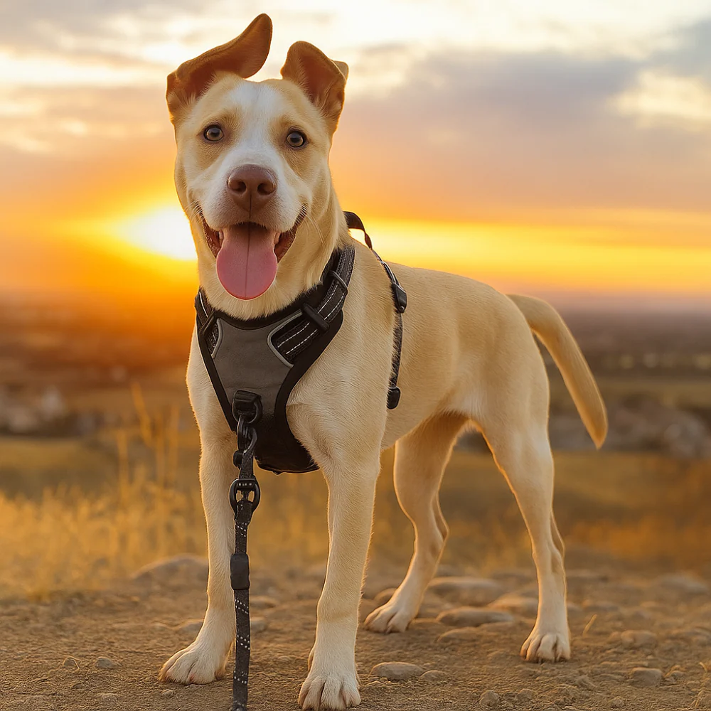 Harnais chien anti-traction réfléchissant avec poignée – Grand chien - Image 11