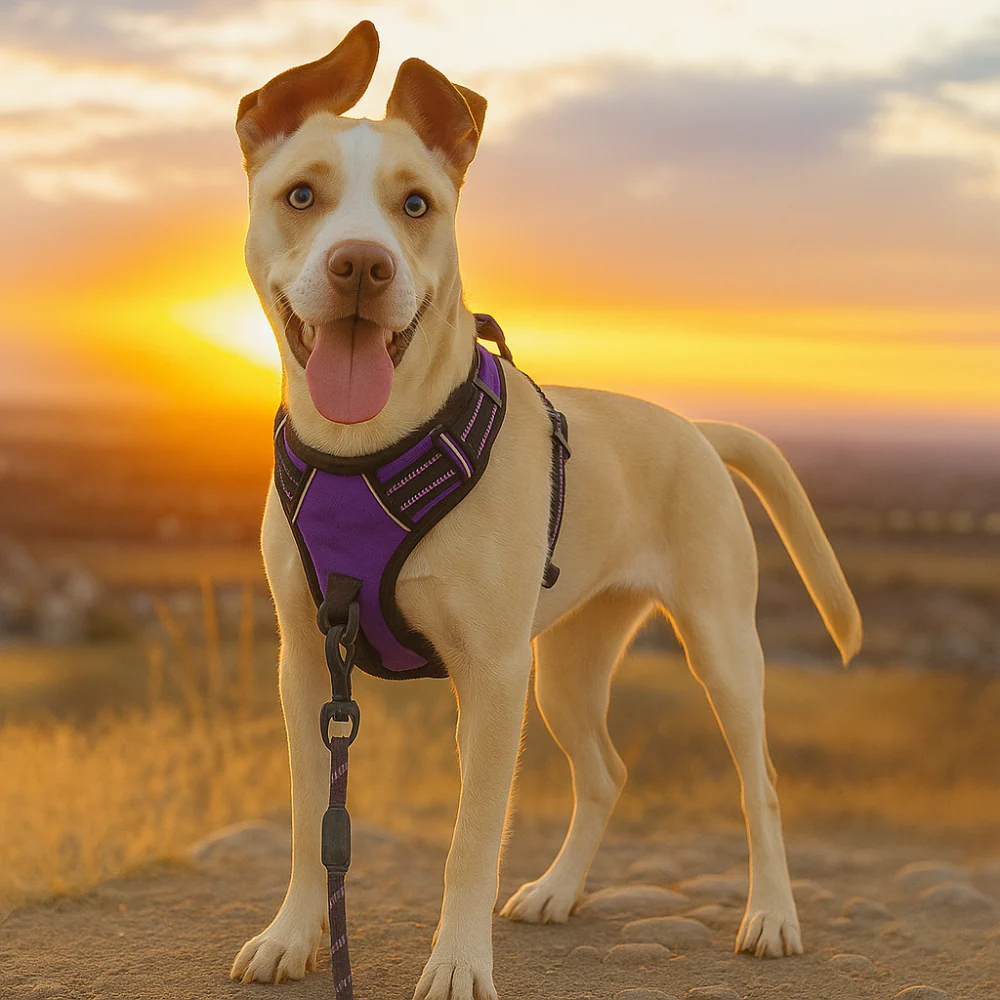 Harnais chien anti-traction réfléchissant avec poignée – Grand chien - Image 8