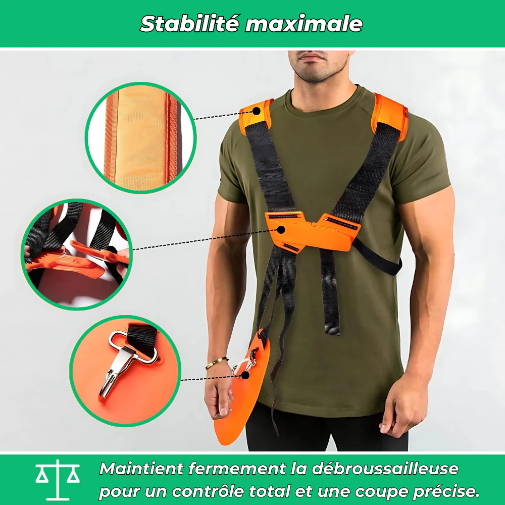 Harnais pour Débroussailleuse – Confort et Support pour Jardinage Intensif - Image 4