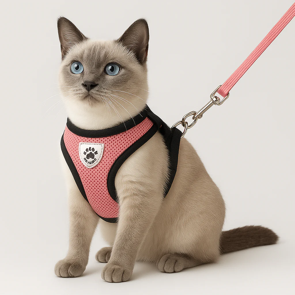 Harnais réglable avec laisse pour chat – Sécurité et confort en promenade - Image 16