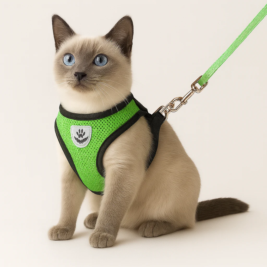 Harnais réglable avec laisse pour chat – Sécurité et confort en promenade - Image 18