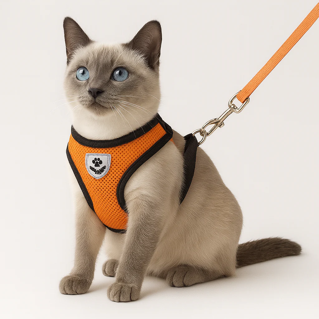 Harnais réglable avec laisse pour chat – Sécurité et confort en promenade - Image 19