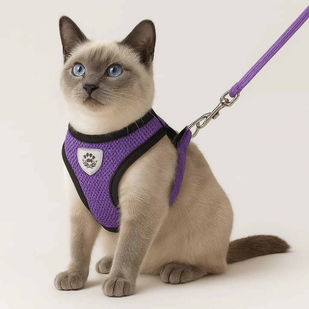 Harnais réglable avec laisse pour chat – Sécurité et confort en promenade - Image 20