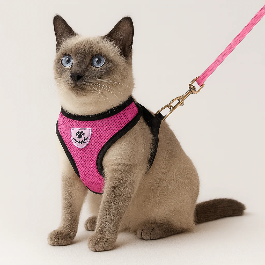 Harnais réglable avec laisse pour chat – Sécurité et confort en promenade - Image 21