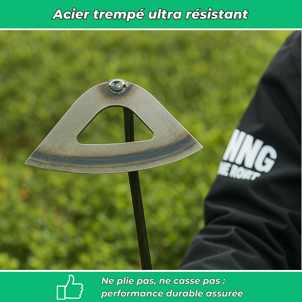 Houe de Désherbage en Acier Robuste – Outil de Jardinage pour Enlever les Mauvaises Herbes - Image 4
