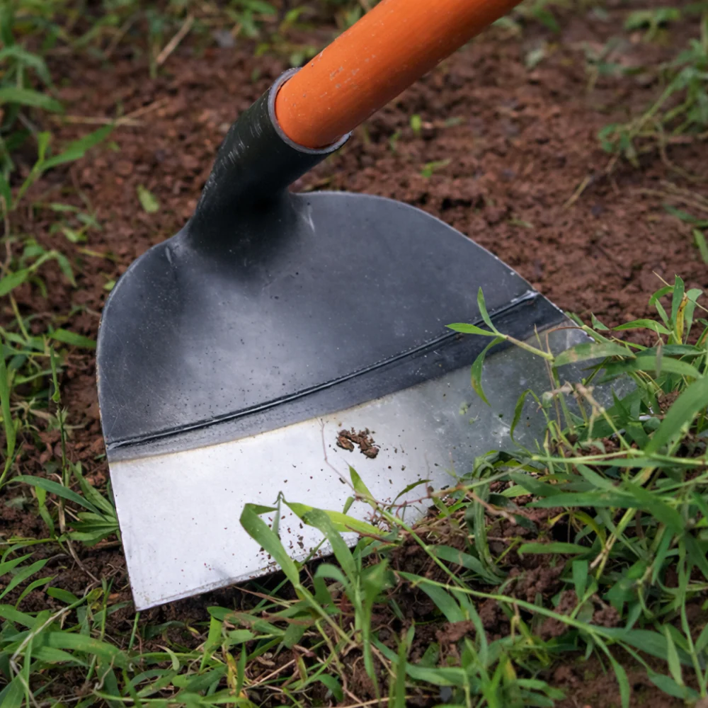 Houe de jardin en acier pour désherbage et aération du sol – Outil manuel robuste sans manche - Image 3