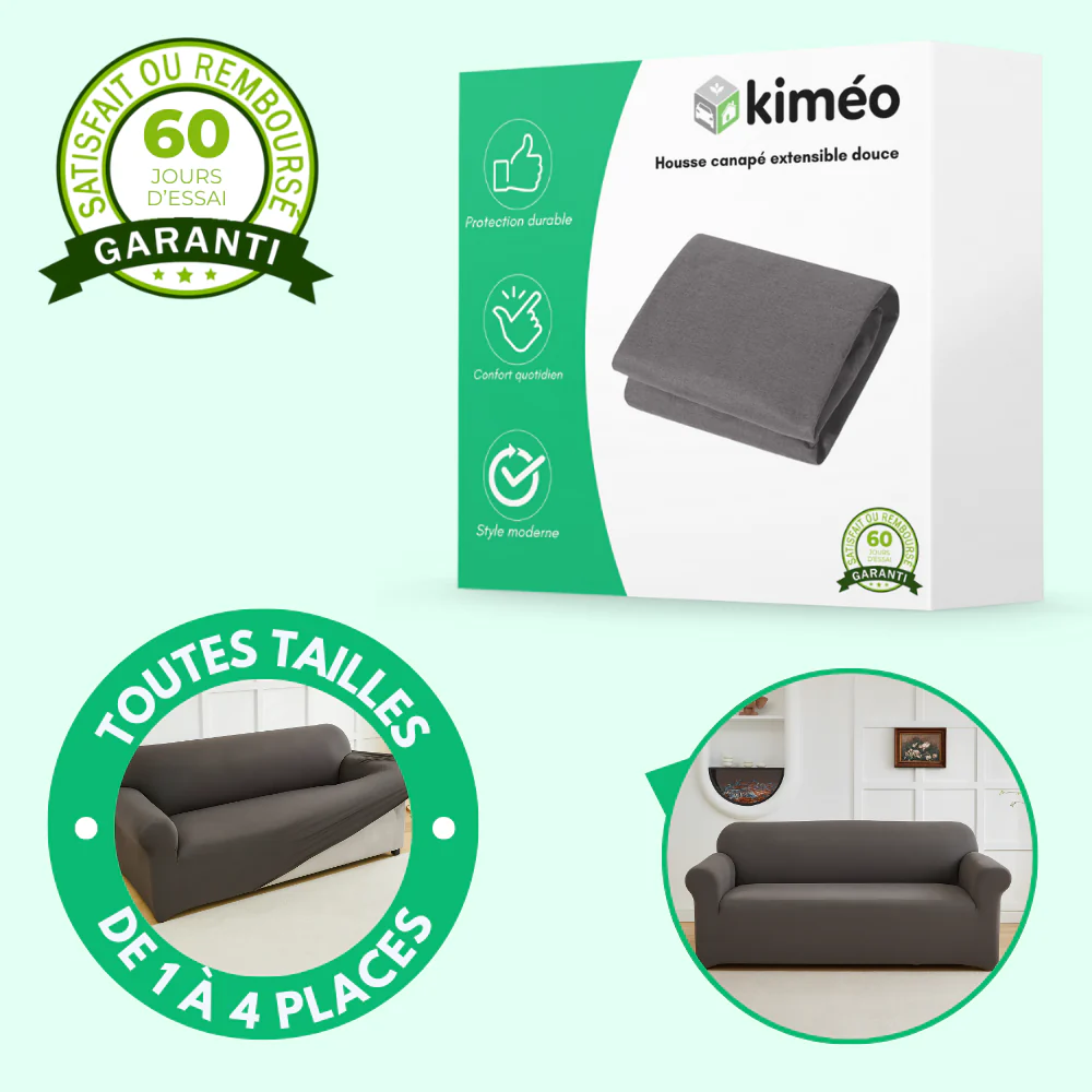 Housse canapé extensible lavable – Protection légère et durable - Image 2