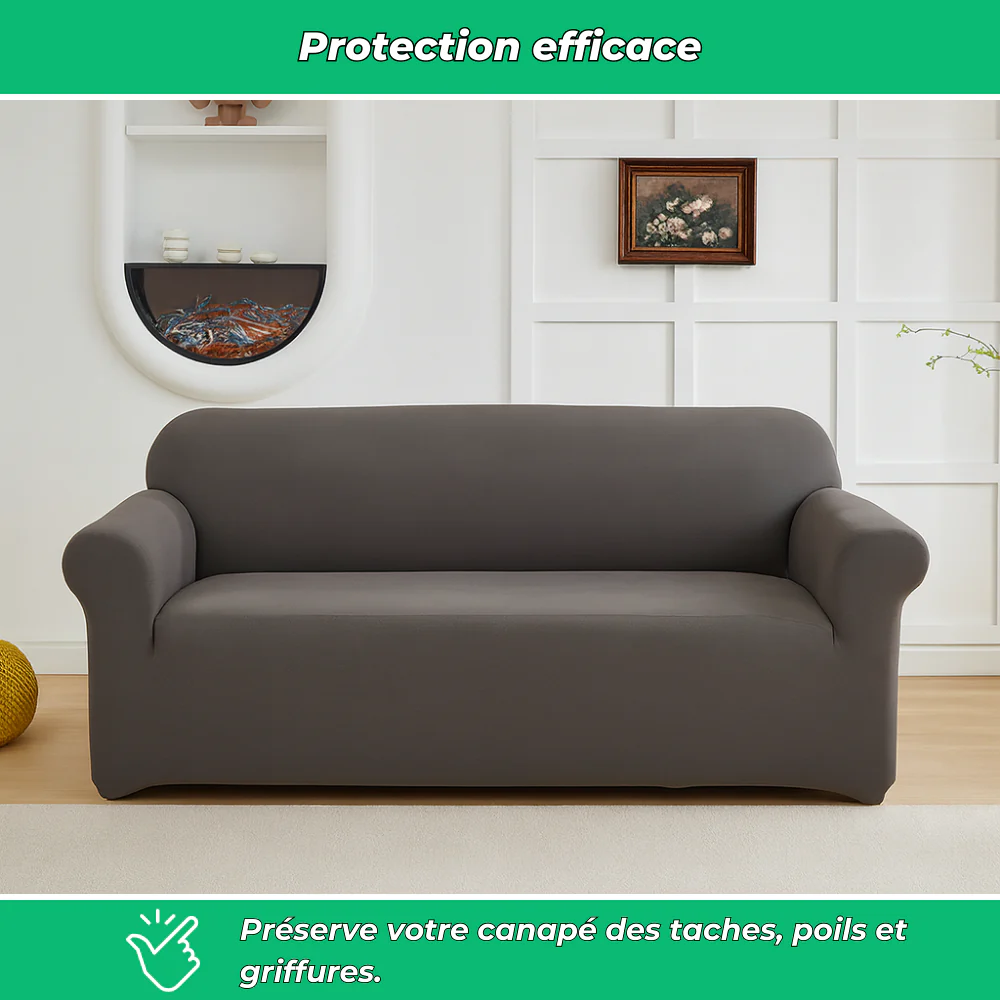 Housse canapé extensible lavable – Protection légère et durable - Image 3