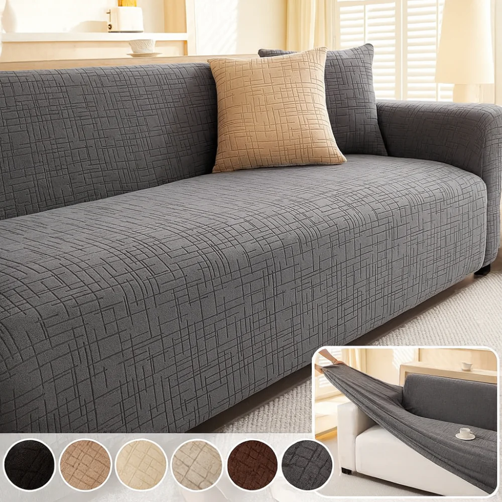 Housse canapé extensible lavable – Protection fauteuil & canapé 4 places