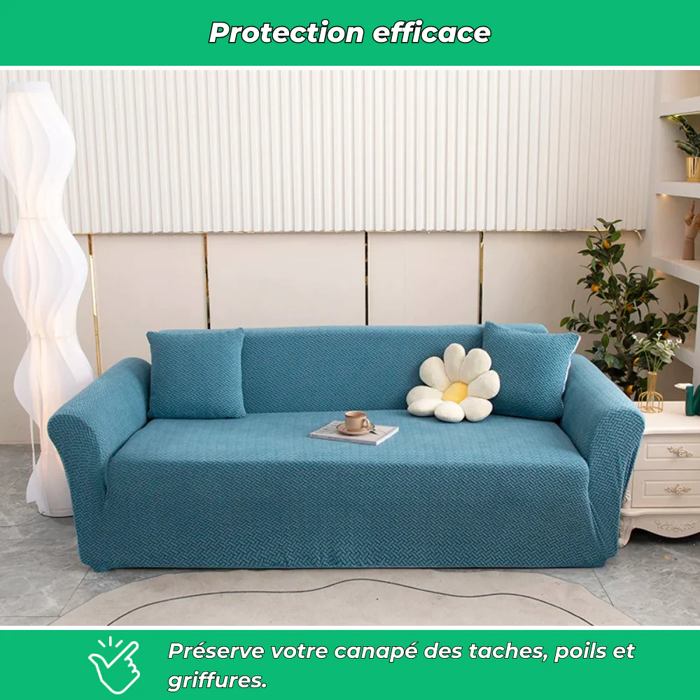 Housse canapé extensible douce – Protection confortable 1 à 4 places - Image 3