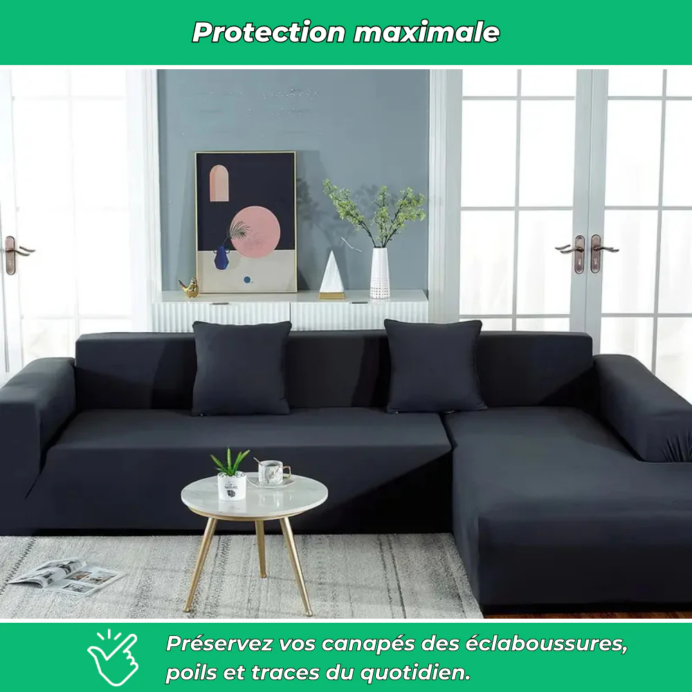 Housse extensible pour canapé d'angle – Lot de 2 - Image 3