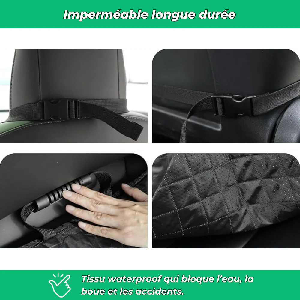Housse de siège auto pour chien – Imperméable, antidérapante et résistante aux griffes, compatible voitures, camions et SUV - Image 4