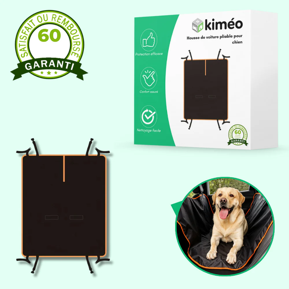 Tapis de protection de siège auto pour chien – Tapis pliable Oxford 210D résistant - Image 2