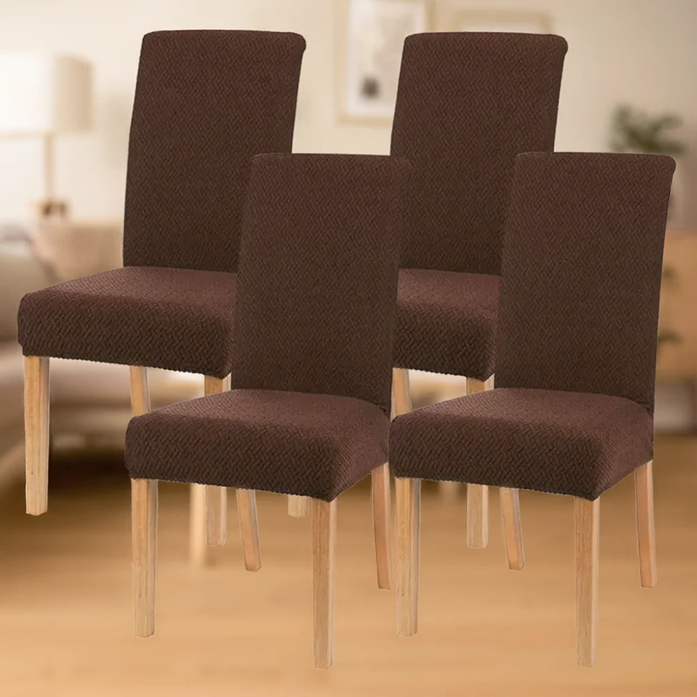 Housses de chaise en velours extensibles lavables (lot de 4 - Image 10