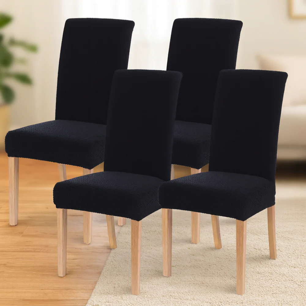 Housses de chaise en velours extensibles lavables (lot de 4 - Image 9