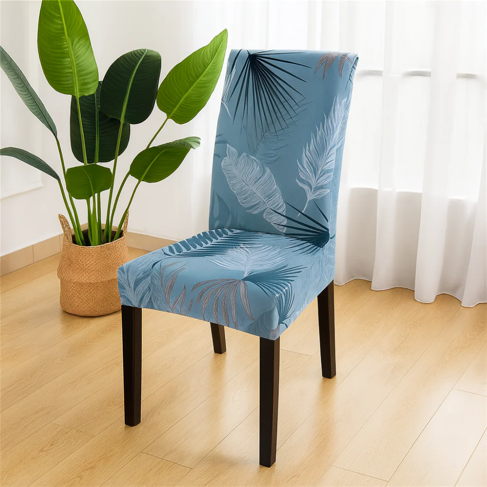 Housses de chaise géométriques extensibles en spandex (lot de 4) - Image 11