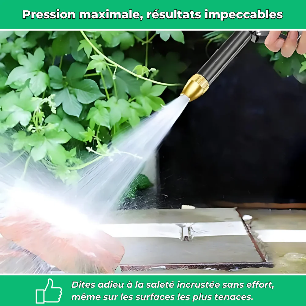 Pistolet d'Arrosage Haute Pression à 8 Jets – Arrosage Puissant pour Jardin et Nettoyage - Image 3