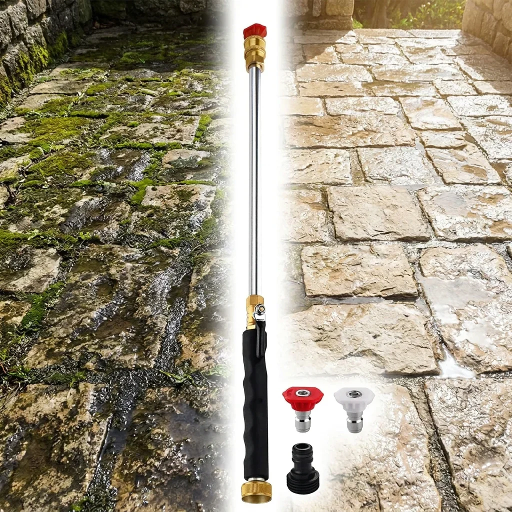HydroPro | Lance Nettoyeur Haute Pression pour Tuyau d’Arrosage | Pistolet Haute Pression Voiture & Jardin Multifonction - Image 3