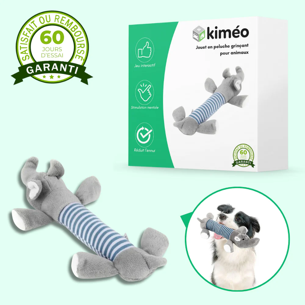Jouet en peluche sonore pour chien – Résistant et stimulant - Image 2