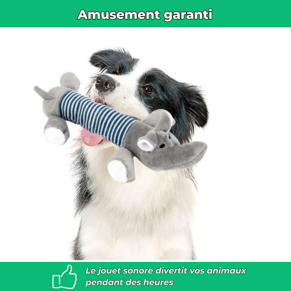 Jouet en peluche sonore pour chien – Résistant et stimulant - Image 3