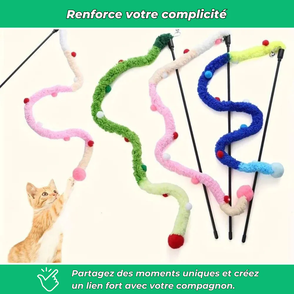 Jouet en peluche pour chat – Souris suspendue avec tige flexible - Image 5